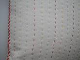 Coussin kantha brodé main en coton